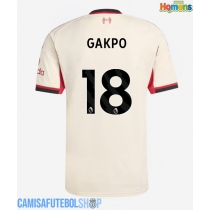 Camisa de time de futebol Liverpool Cody Gakpo #18 Replicas 2º Equipamento 2025-26 Manga Curta